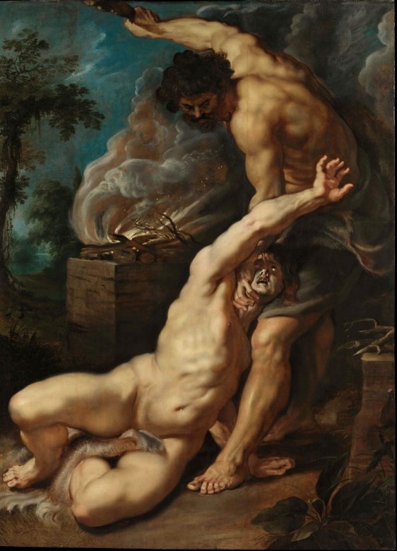 아벨을 쳐죽이는 가인_Peter Paul Rubens (1608)