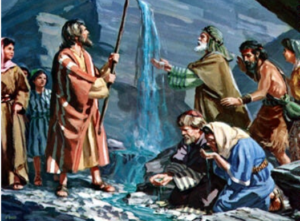 광야에서 물이 나다